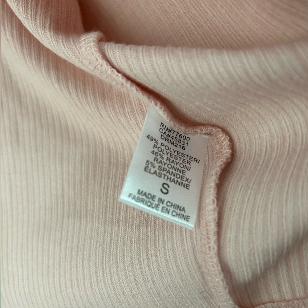 Victoria's Secret PINK Dreamr Sz Small Light Pink Ribbed Open-Front Cardigan NWT - Picture 5 of 8